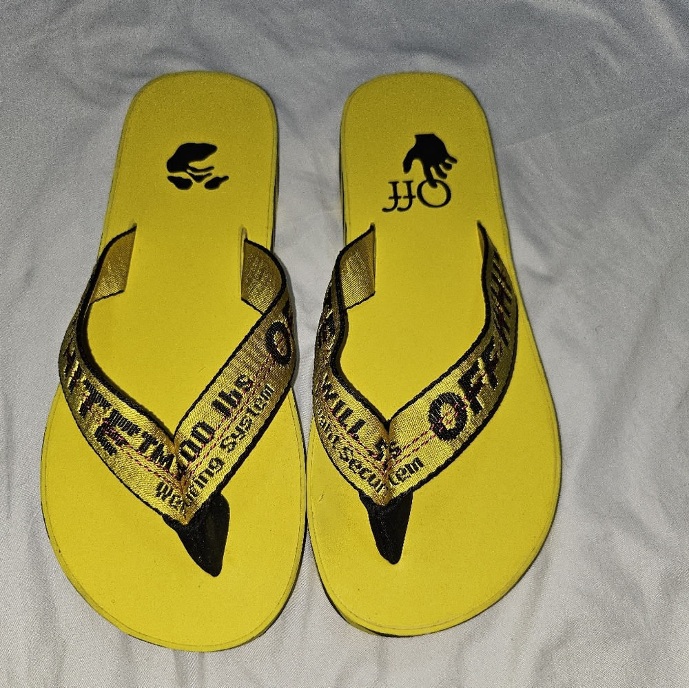 Off White brand Flip Flops
